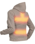 Hoodie com aquecimento - Senhora | Dual Heating - Bege