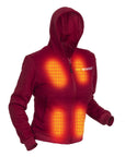 Hoodie com aquecimento - Senhora | Dual Heating - Borgonha