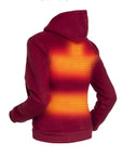 Hoodie com aquecimento - Senhora | Dual Heating - Borgonha