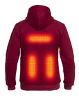 Hoodie com aquecimento PRO | Homem - Borgonha