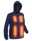 Hoodie com aquecimento - Homem | Dual Heating - Azul-marinho