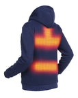 Hoodie com aquecimento - Homem | Dual Heating - Azul-marinho