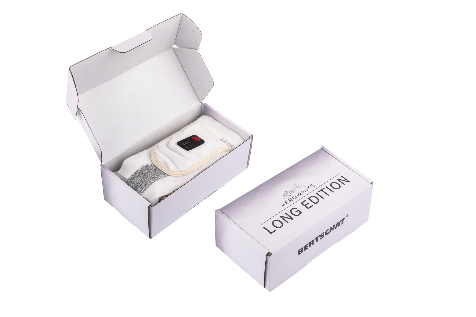 Meias Aquecidas - Aerowhite | Edição Esportes de Inverno - USB-C | Finas e Duráveis
