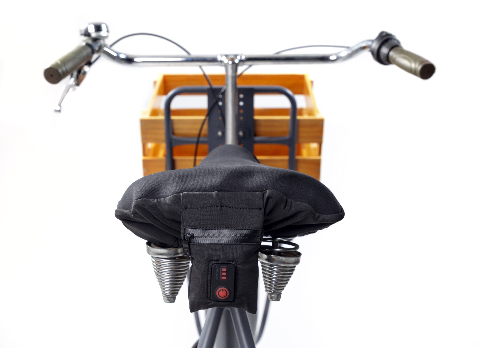 Cobertura de selim de bicicleta aquecida