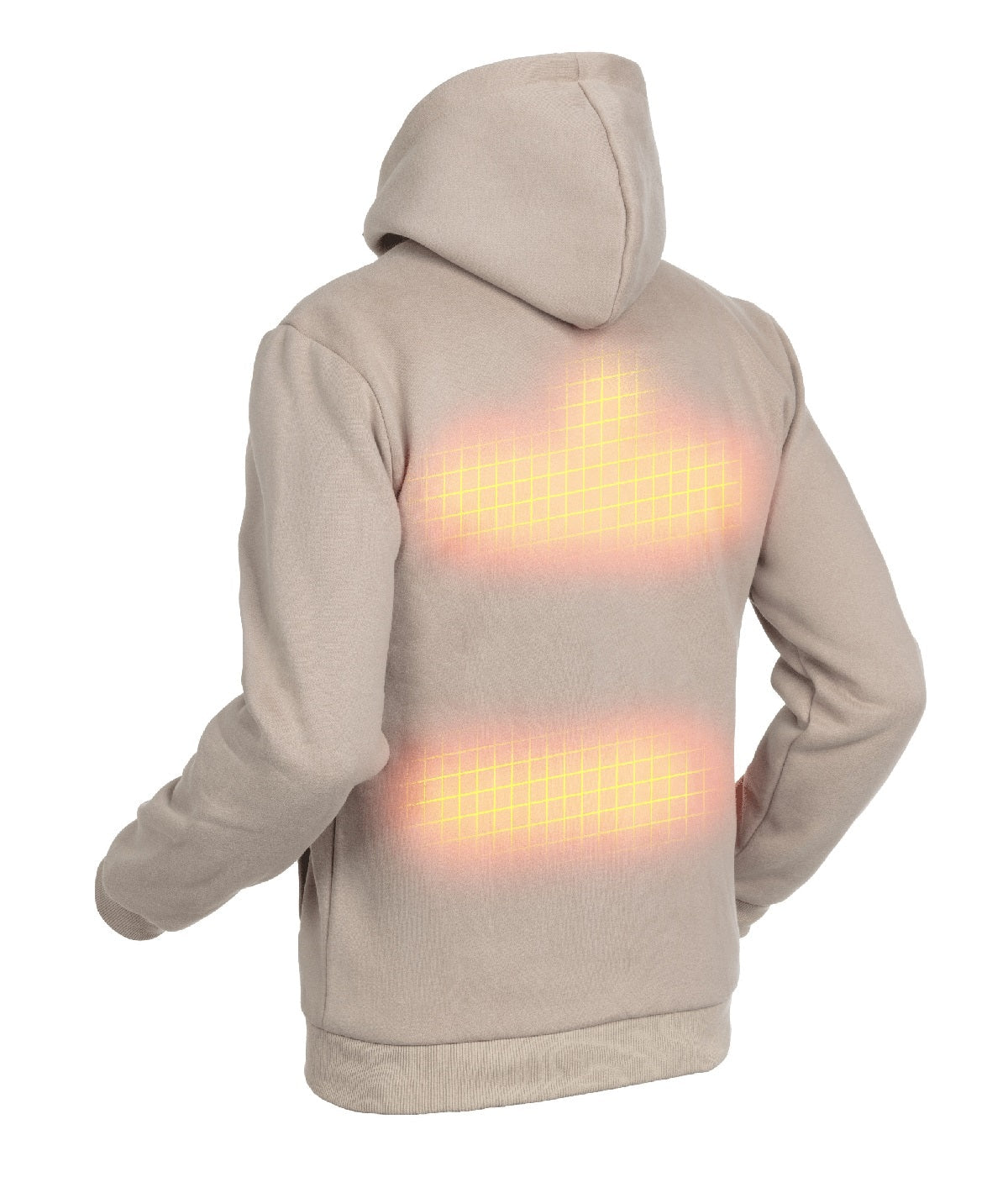Hoodie com aquecimento - Homem | Dual Heating - Bege