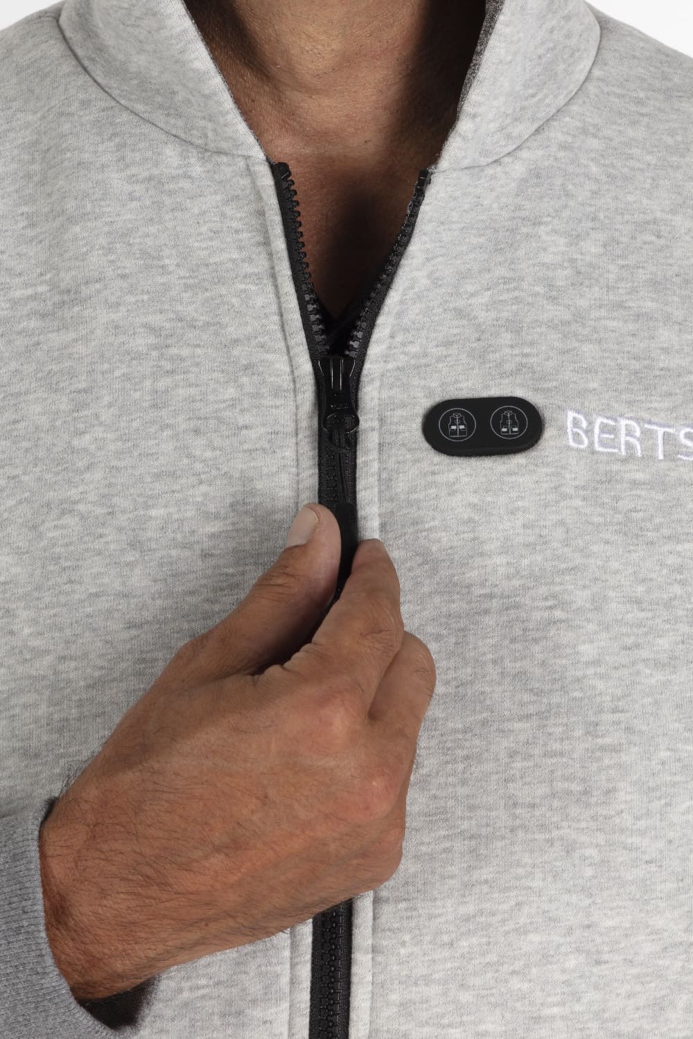 Hoodie com aquecimento - Homem | Dual Heating - Cinzento