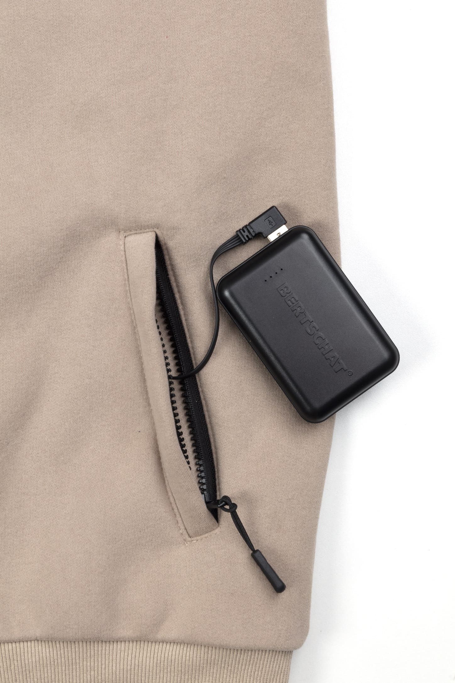 Hoodie com aquecimento - Senhora | Dual Heating - Bege