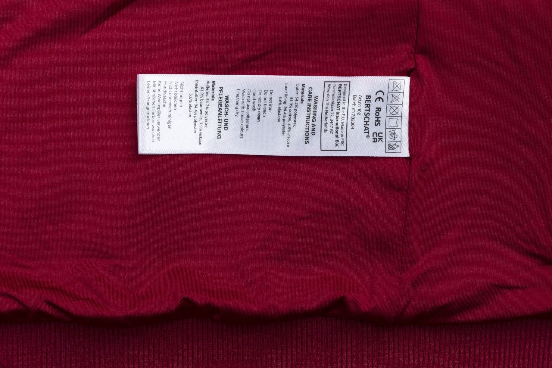 Hoodie com aquecimento - Homem | Dual Heating - Borgonha